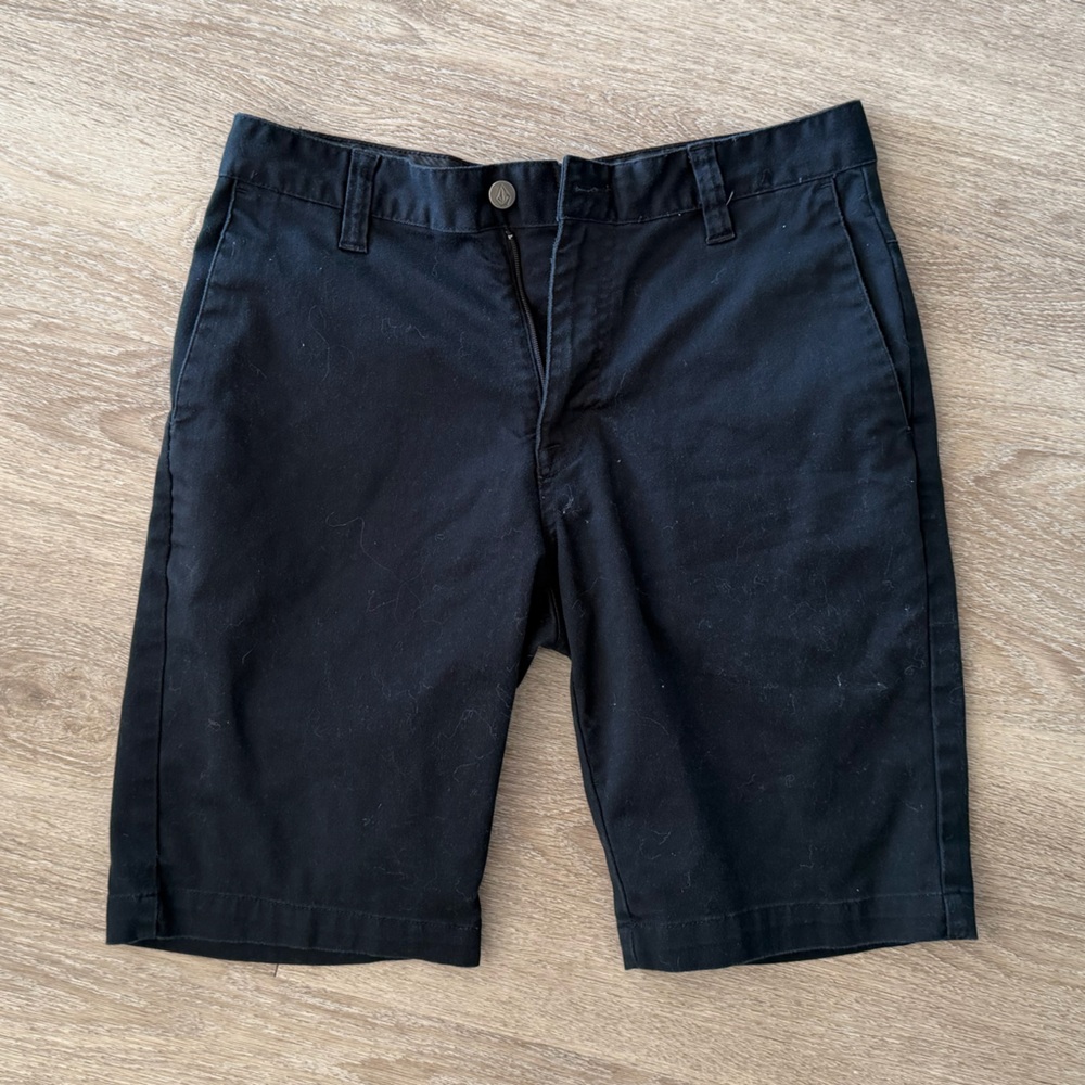 Volcom Navy Blue Chino Shorts Men’s Size 29 Flat Front Casual Skate Surf